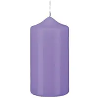 Kopschitz Kerzen Stumpen Kerzen Lavendel Lila 30 x √ò 10 cm, 6 Stück getauchte Stumpenkerzen mit Spitzkopf in RAL Qualität