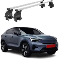 Menabo Dachträger Grundträger für Volvo C40 Recharge 2022-2025 Stahl Grau 2tlg