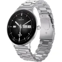 GARETT Smartwatch Smartwatch Quantum srebrny stalowy