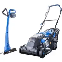 Scheppach Akku-Mäher 40 V und Trimmer 20 V - BC-MP380 LT - SET XL2