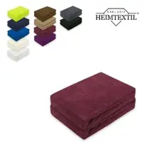 EXKLUSIV HEIMTEXTIL Frottee Spannbettlaken Marke Doppelpack 90 x 200 cm Bordeaux