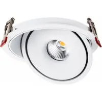 Silamp LED-Einbaustrahler COB 30W Rund ø200mm Schwenkbar CCT Weiß - 3000K/4000K/6000K
