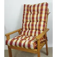 Rattani Premium Polster für Gartenstuhl , Schaukelstuhl Stoff Teflon Outdoor , Gr. 120 x 50 cm , Colore Bordeaux