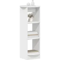 vidaXL Seitenschrank Hochglanz Weiß 40 x 40 x 100 cm Holzwerkstoff