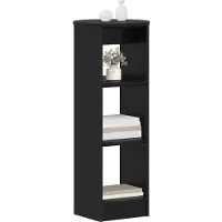 vidaXL Seitenschrank Schwarz 40 x 40 x 100 cm Holzwerkstoff