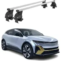 Menabo Dachträger Grundträger für Renault Megane E-Tech 2021-25 Stahl Grau 2tlg
