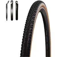 Schwalbe 1x Faltreifen TLE X-One Allround Performance Race Guard bronze 28 x 1.30 (33-622) inkl. Reifenheber