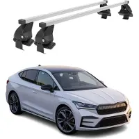 Menabo Dachträger Grundträger für Skoda Enyaq Coupè 2022-2025 Stahl Grau 2tlg