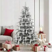 vidaXL "Schlussverkauf" Weihnachtliche Spiralenform Kugel 40 Stück - zu Weihnachten - Silber Kunststoff C13086