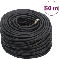 Syfax Hybrid-Luftschlauch Schwarz 0,6" 50 m Gummi und PVC