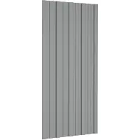 Syfax Dachpaneel 12 pcs Grau 100 x 45 cm Verzinkter Stahl