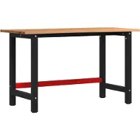 Syfax Werkbank Hellbraun 140x60x81,5 cm Massivholz Eiche