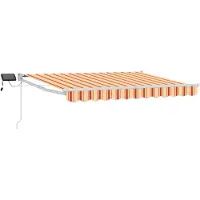 vidaXL Manuelle Gelenkarmmarkise mit LEDs Mehrfarbig 2,5 x 2 m