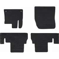 Syfax Autofußmatte 4 pcs Schwarz Gummi