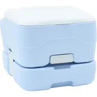Syfax Camping-Toilette Helles Blau und Weiß 41,5 x 36,5 x 30 cm