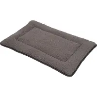Spetebo Heimtier Matte MARLA - ca. 90 x 60 cm - Farbe: grau (groß)