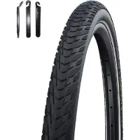 Schwalbe 1 x Marathon E-Plus Smart D-Guard E-50 Schwarz-Reflex 28 x 2,00 (50-622) inkl. Reifenheber