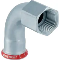 Geberit Übergangsbogen Mapress C-Stahl d 22xRp 3/4, 90G, m IG, außen verzinkt