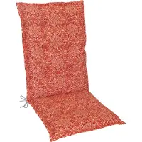 Kettler Herlag Hochlehner-Auflage Valeria Gartenstuhlauflage mit Mandala-Muster Orange 123x50x7,5cm
