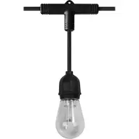 Osram SMART+ WiFi LED-Lichterkette STRINGLIGHT, RGBW 12-flg. dimmbar, schwarz, Kunststoff, Modern, Smart Home Dekoleuchte außen