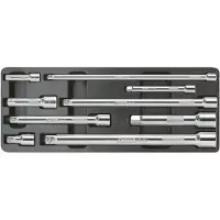 Ks Tools CHROMEplus Verlängerungs-Satz mit Verriegelung, 9-tlg - 918.0007