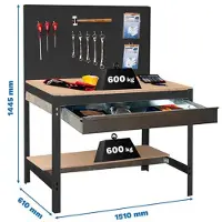 Simonwork (bancos De Trabajo) Bt2 Box Werkbank 1445x1510x610 Mm