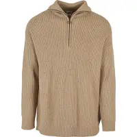 Urban Classics Oversized Knitted Troyer Unionbeige Größe: L | Turtlenecks Outlet | Herren