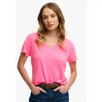 Superdry Studios Slub Embroidered Vee Kurzarm-t-shirt