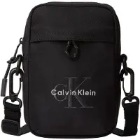 Calvin Klein Umhängetasche "BOLD LOGO NYLON SLIM REPORTER" Mini Bag, Schultertasche unisex, mit CK-Logo