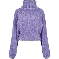 Urban Classics Sweatshirt "Damen Ladies Short Chenille Turtleneck Sweater", 1 Stk.