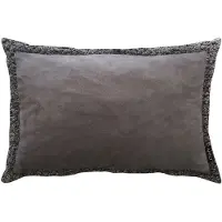 Apelt Dekokissen "Montana", grau (anthrazit, unifarben), B:40cm H:5cm L:60cm, Polyester, Dekokissen_Sitzkissen_Kissenhüllen, Dekokissen
