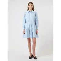 Y.A.S Y.a.s. Damen Kleider Yaszimia Ls Shirt Dress - Lichtblauw - Größe 38