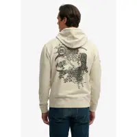Superdry Kapuzensweatshirt "TOKYO NARRATIVE LOOSE HOOD", mit coolem Tattoo-Print