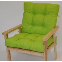 Rattani Polster für Gartenstuhl , Liegestuhl , Schaukelstuhl Nordic , Niedriglehner Auflage , Gr. 100 x 55 cm , Colore Verde chiaro (hellgrün)