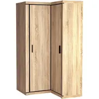 Masseno Drehtürenschrank MALAGA 100/192/58 cm 2-türig Sonoma Eiche