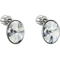 Evolution Group - Silver earrings with Swarovski crystals 31274.5ue Shadow