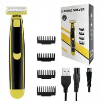 Dopwii Barttrimmer Herren Elektrisch 3-in-1 Rasierer, Nass & Trocken, USB Akku, Körper-, Kopf- & Gesichtstrimmer, 4 Kämme