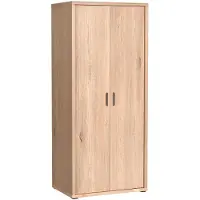 Masseno Drehtürenschrank BRESSO 86,5/200/58,5 cm 2-türig Eichefarben