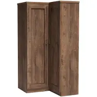 Masseno Drehtürenschrank UDINE 110/190/57 cm 2-türig Braun