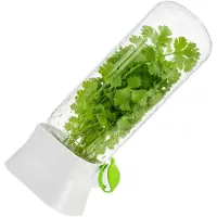 Edibazzar Großer Kräuterbehälter, Kühlschrankorganizer, Gemüsefrische, 27 cm