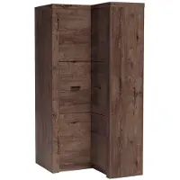 Masseno Drehtürenschrank ZERI 106/192/58 cm 2-türig Braun