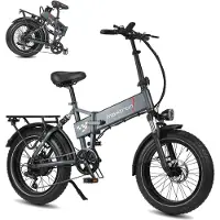 Maxtron "Polaris 20-Zoll Elektro-Fatbike" 7 Gang Shimano Kettenschaltung Heckmotor 250 W Packung, mit 60 Nm Power – perfekt für City-Pendler