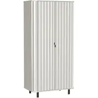 Masseno Drehtürenschrank MODERNO 98/200/54,5 cm 2-türig Weiß