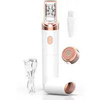 Dopwii Epilierer Damen Gesicht & Körper 2-in-1, sanfte Haarentfernung, USB Akku, LED Licht, für Lippen, Achseln & Beine, tragbar