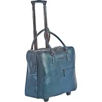 Olivia Lauren Damen rollende Aktentasche Trolley dunkel blau Bowatex, Laptoptrolley Tasche