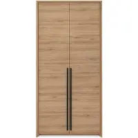 Masseno Drehtürenschrank AZIR 105/217/65 cm 2-türig Eichefarben