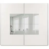 Masseno Schiebetürenschrank DIANA 250/215/65 cm 2-türig mit Spiegel Kaschmir
