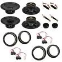 ESX SXE-6.2C SXE-62 3 Ohm Lautsprecher Einbauset für Golf 4 Bora vorne hinten