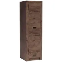 Masseno Drehtürenschrank ZERI 56/192/58 cm 1-türig Braun