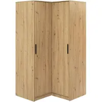 Masseno Drehtürenschrank FIORA 108,5/200/57,5 cm 2-türig Eiche Artisan